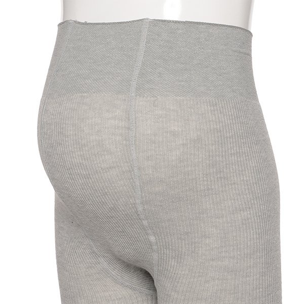 綿混お腹メッシュマタニティ10分丈レギンス（リブ無地）