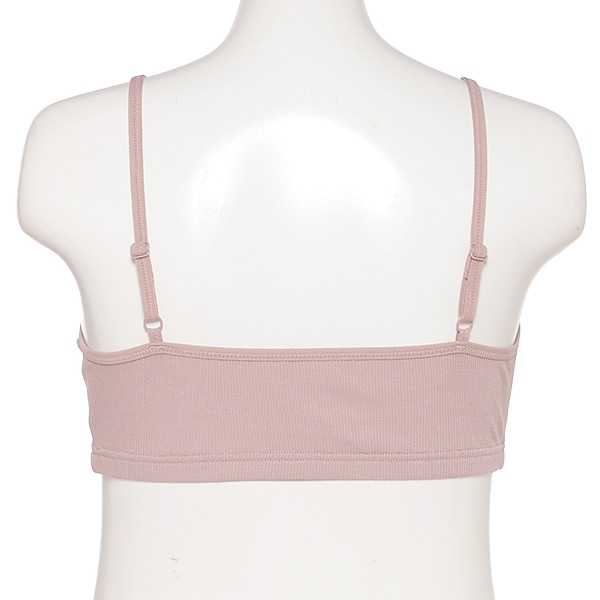 2枚組クロスオープンハーフトップ（リブ無地）