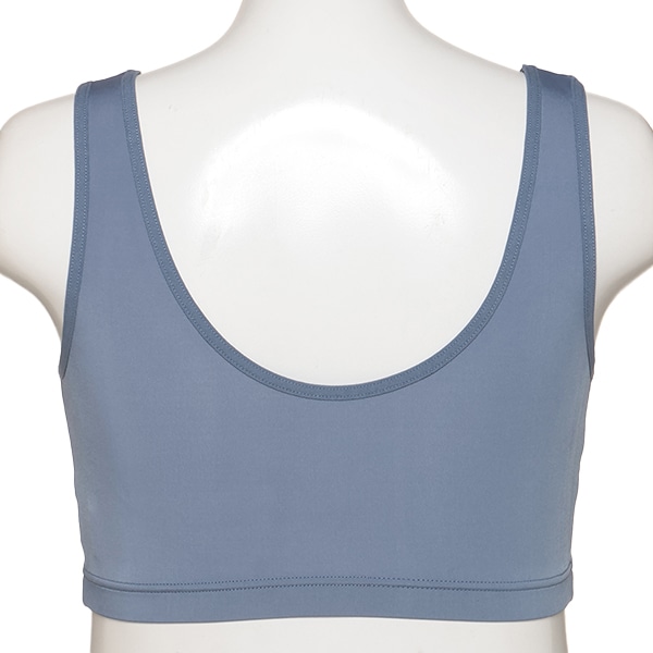 DRYWRAP）取り外し可能カップ付きフロントオープンハーフトップ（無地）