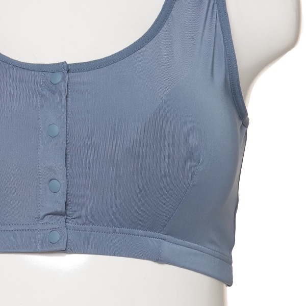 DRYWRAP）取り外し可能カップ付きフロントオープンハーフトップ（無地）