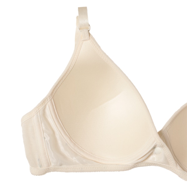 モールドカップ付きクロスオープンブラ＆ローライズショーツセット（花柄）