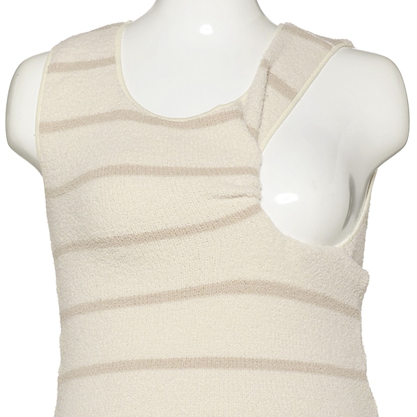 2WAY授乳マシュマロタンクトップ（ブラック・ボーダー）