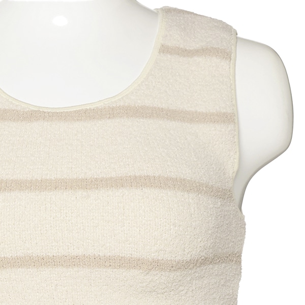 2WAY授乳マシュマロタンクトップ（ブラック・ボーダー）