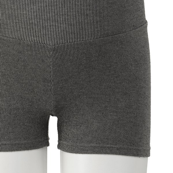 HOTWRAP）腹巻付き1分丈オーバーパンツ（グレー）