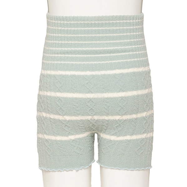 マシュマロはらまき付き3分丈オーバーパンツ（ブルー）