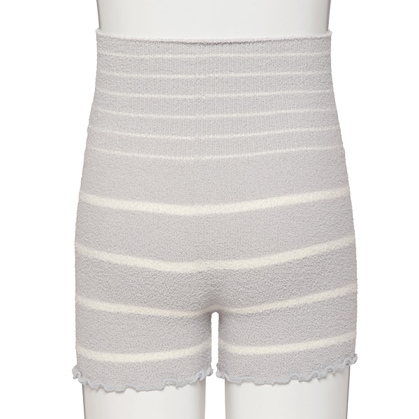 マシュマロはらまき付き1分丈オーバーパンツ（ブラック・グレー）