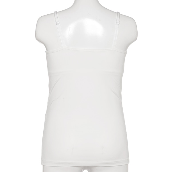 DRYWRAP）モールドカップ付きストラップオープンキャミソール（無地）