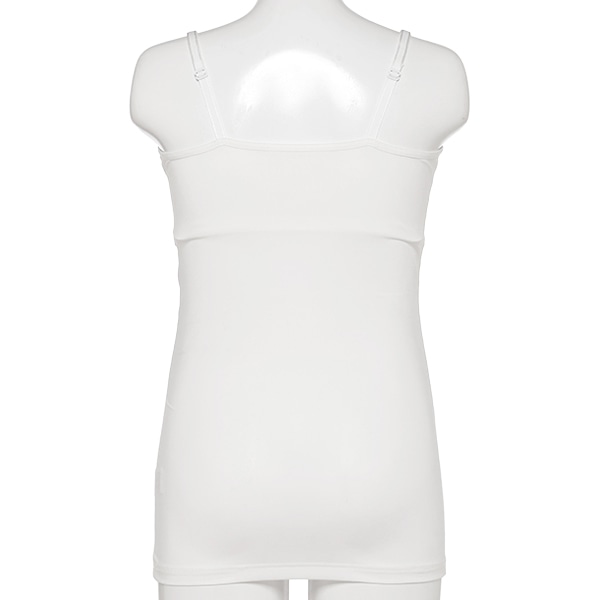 DRYWRAP）取り外し可能カップ付きカップクロスオープンキャミソール（無地）