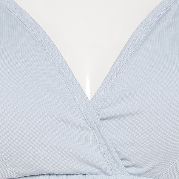 DRYWRAP）モールドカップ付きクロスオープンキャミソール（リブ無地）