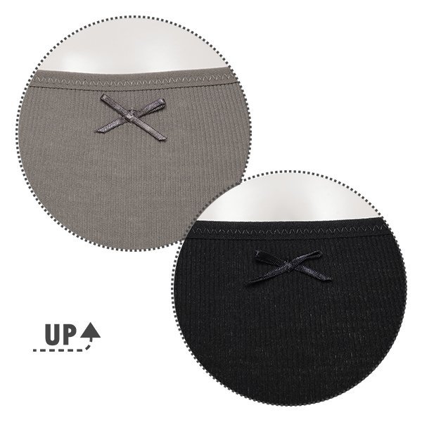 3枚組クロッチオープン産褥ショーツ（リブ無地）