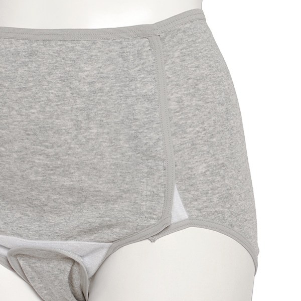 犬印本舗）2枚組綿100%フルオープン産褥ショーツ（無地）