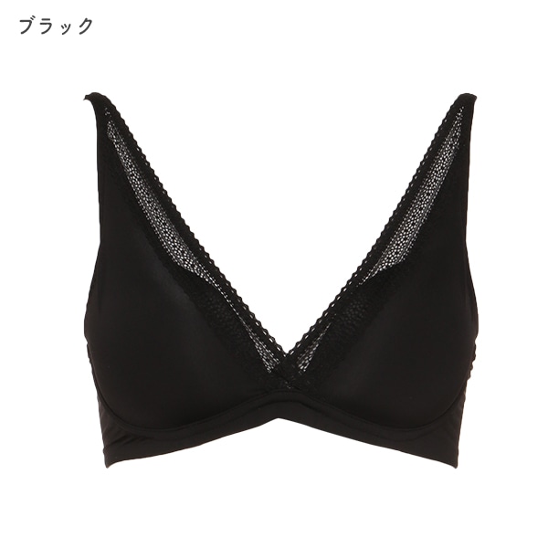 モールドカップ付きノンワイヤーブラ（レース）