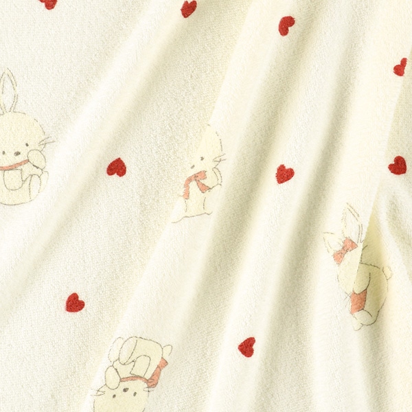 無撚糸タオルケット（うさぎ）