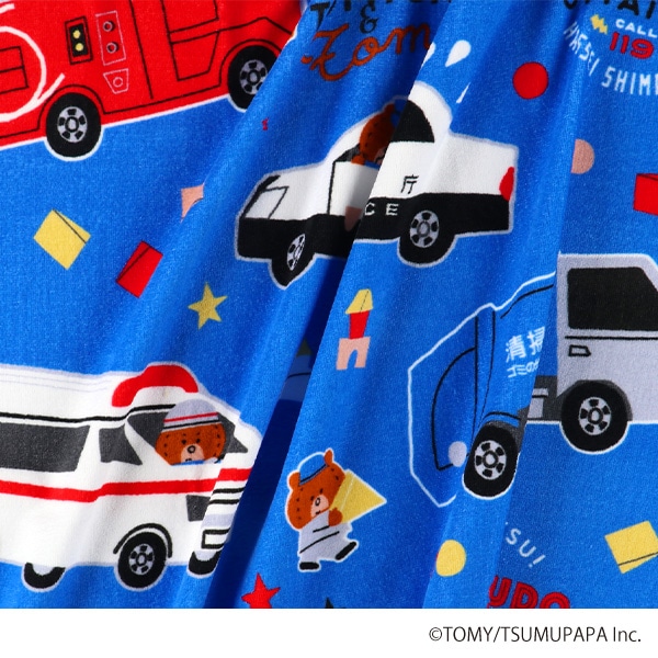 お昼寝ケット（トミカとトム）