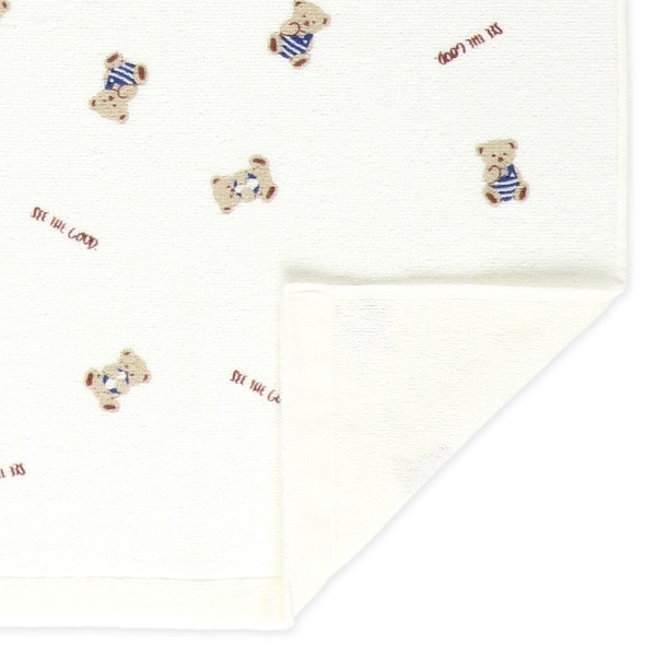 無撚糸タオルケット（マリンくま）