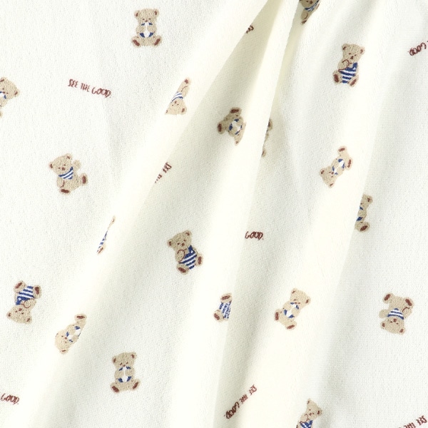 無撚糸タオルケット（マリンくま）