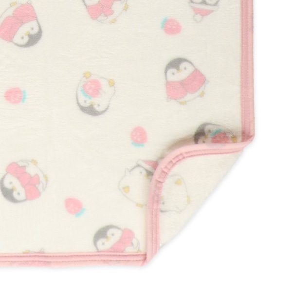 かるふわブランケット（ペンギンいちご）