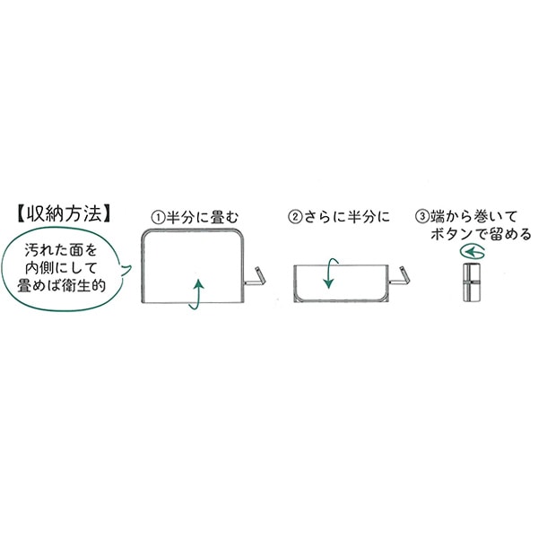 2枚組おむつ替えシート（くま・花柄）45×70cm