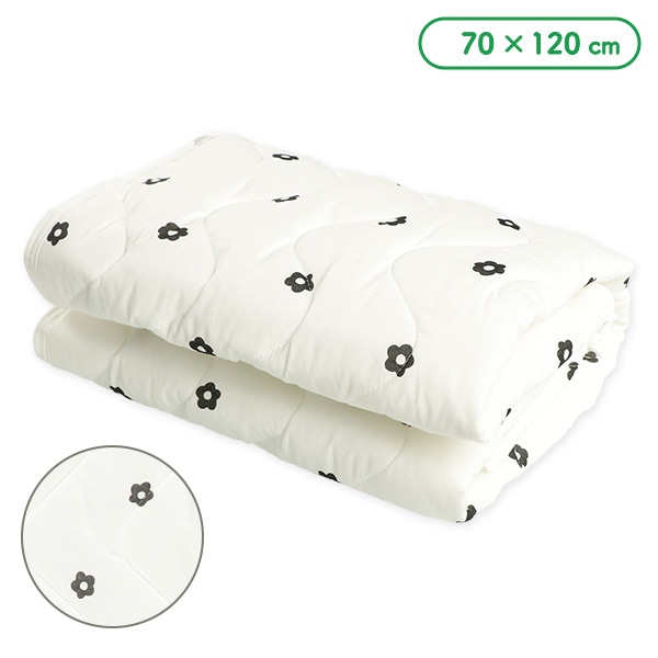 綿ガーゼ敷パッド（小花柄）