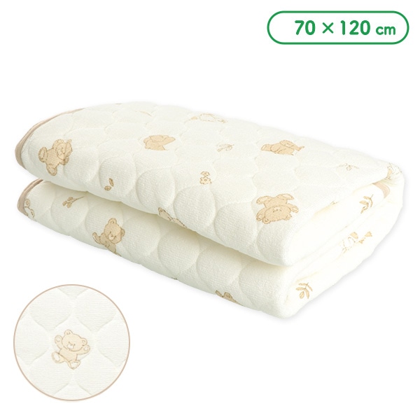 通期パイル敷きパッド（くま）