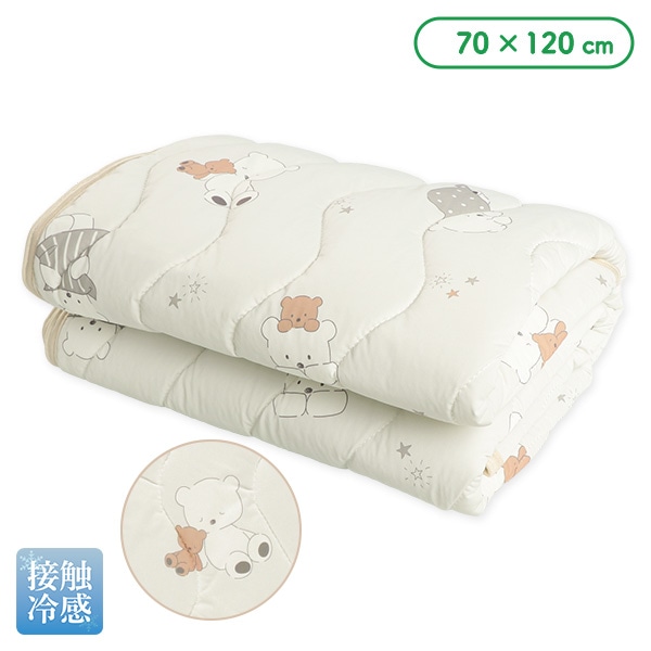 もっちり冷感敷きパッド（おやすみくま）