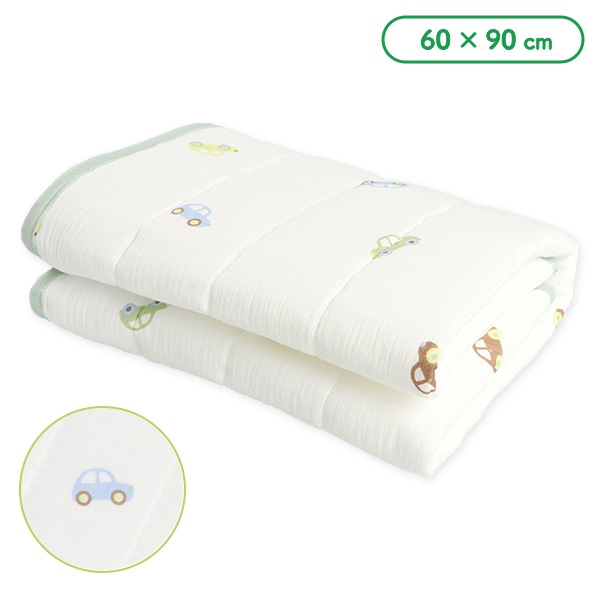 ミニサイズふわもち通期敷きパッド（くるま）