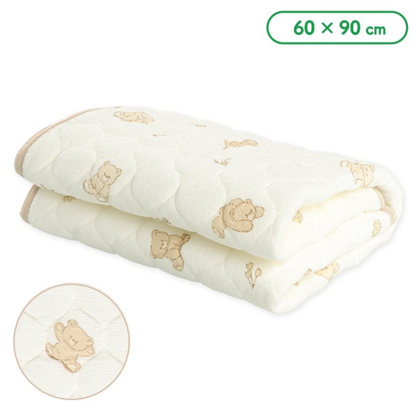 ミニサイズ通期パイル敷きパッド（くま）