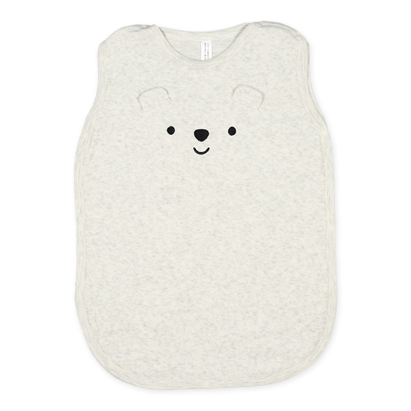 ふんわりやわらかパイル丸型スリーパー（くまフェイス）