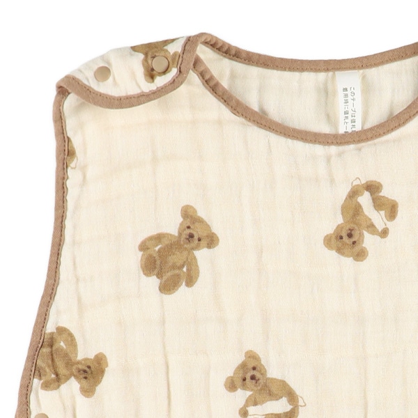 ガーゼ丸型スリーパー（くま）