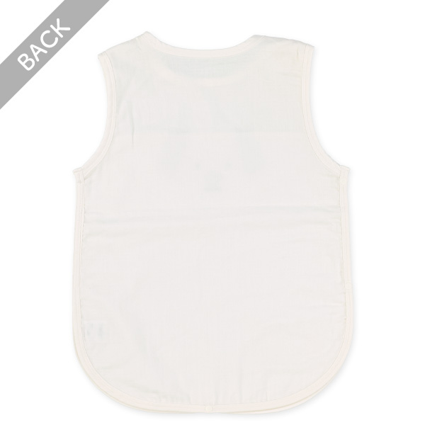 ガーゼ丸型スリーパー（いぬフェイス）