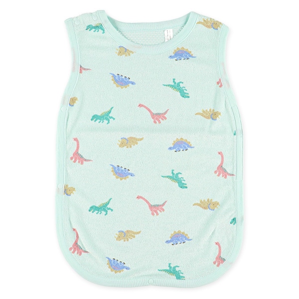 背中メッシュパイル丸型スリーパー（恐竜）