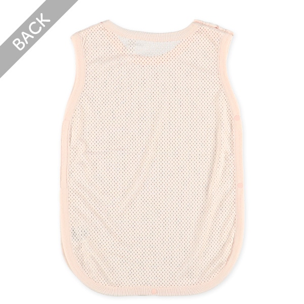 背中メッシュパイル丸型スリーパー（花柄）