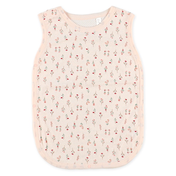 背中メッシュパイル丸型スリーパー（花柄）