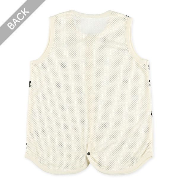 2WAY背中メッシュパイルスリーパー（モノトーン花柄）