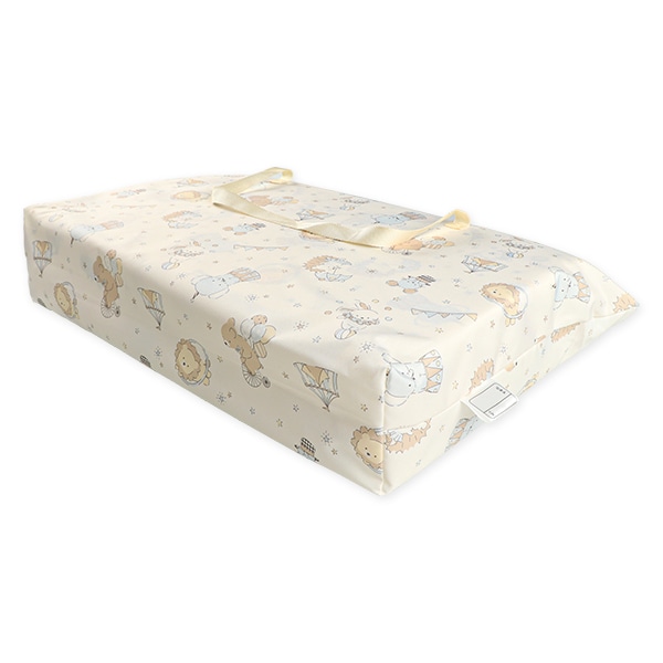 0ヶ月から使えるお昼寝布団4点セット（サーカス/フィッティングシーツ）