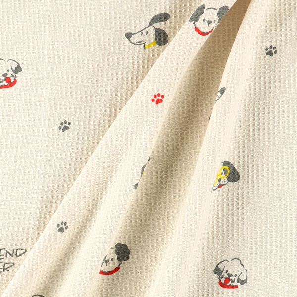 通期裏パイルワッフルケット（いぬ）