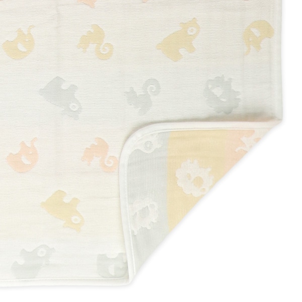 通期6重ガーゼケット（ぞう）