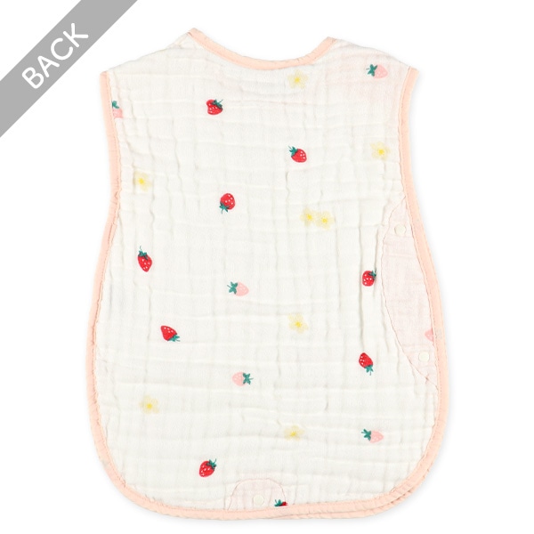 6重ガーゼ通期丸型ミニスリーパー（いちご）