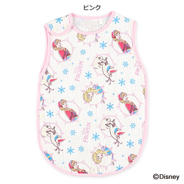 通期ミニガーゼ丸型スリーパー（アナと雪の女王）