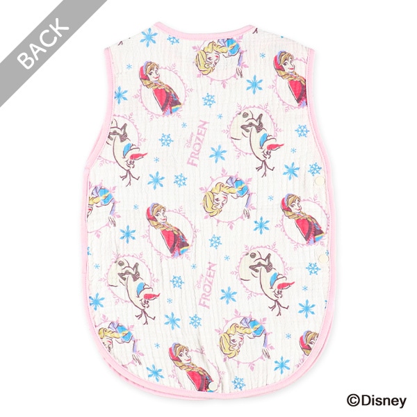 通期ミニガーゼ丸型スリーパー（アナと雪の女王）