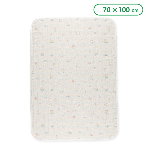 ジャガード6重ガーゼケット（星）