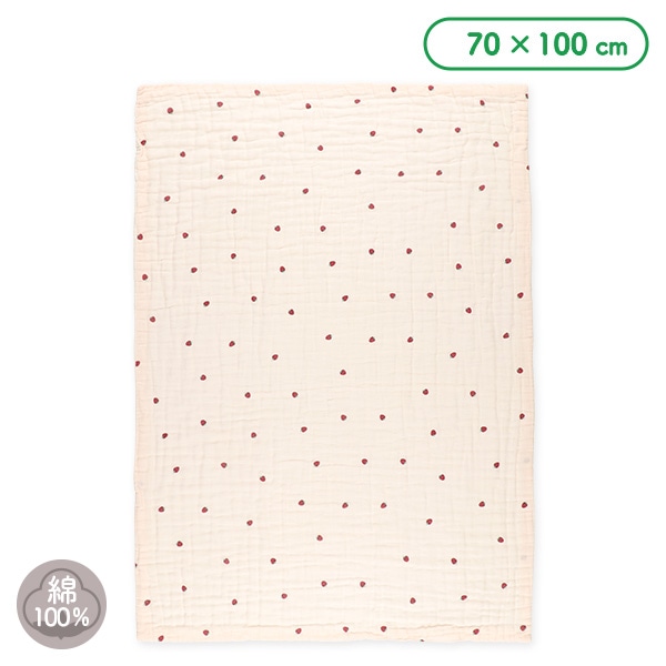 6重ガーゼケット（いちご）