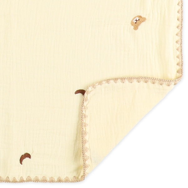 ガーゼケット（刺繍くま）