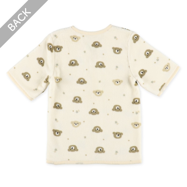 袖付きミニスリーパー（くまフェイス）