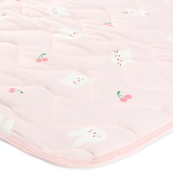 ミニサイズもっちり冷感敷きパッド（うさぎ）