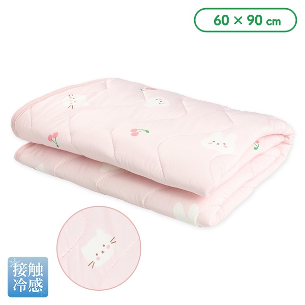 ミニサイズもっちり冷感敷きパッド（うさぎ）