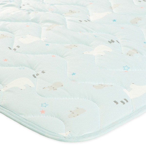 ミニサイズもっちり冷感敷きパッド（白くま・カバ）