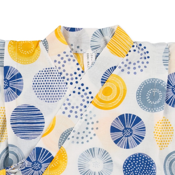 日本製 甚平（北欧丸柄）