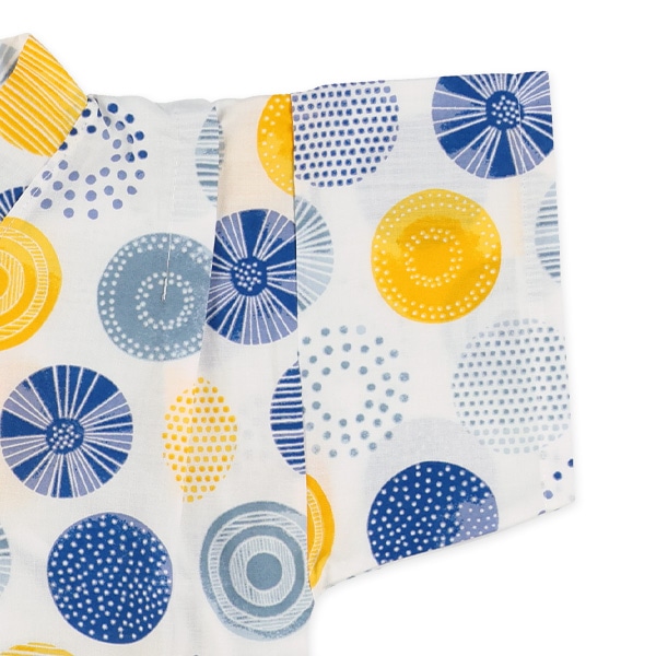 日本製 甚平（北欧丸柄）