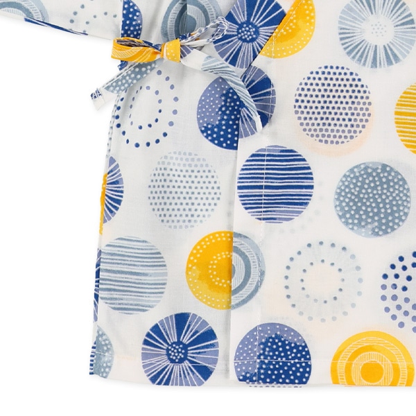 日本製 甚平（北欧丸柄）